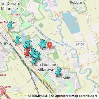 Mappa Via Giovanni Boccaccio, 20098 San Giuliano Milanese MI, Italia (1.0075)