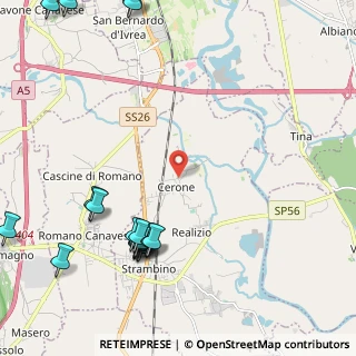 Mappa Via Maioletto, 10019 Strambino TO, Italia (3.124)