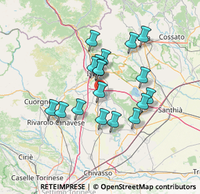 Mappa Via Maioletto, 10019 Strambino TO, Italia (11.32111)