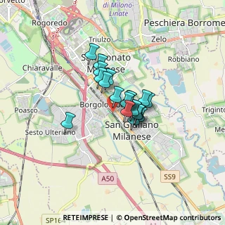 Mappa Via Gaetano Donizetti, 20098 San Giuliano Milanese MI, Italia (0.972)