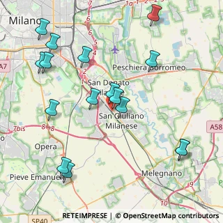 Mappa Via Gaetano Donizetti, 20098 San Giuliano Milanese MI, Italia (4.7525)