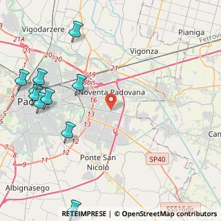 Mappa Via Borgogna, 35127 Padova PD, Italia (6.22455)