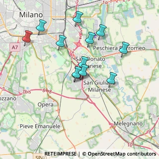 Mappa Via Monferrato, 20098 Area Industriale MI, Italia (3.47833)