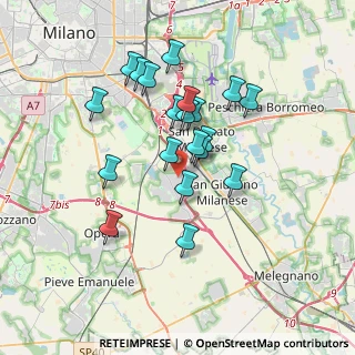 Mappa Via Monferrato, 20098 Area Industriale MI, Italia (3.0905)