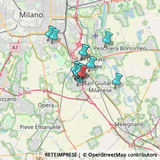 Mappa Via Monferrato, 20098 Area Industriale MI, Italia (2.06769)