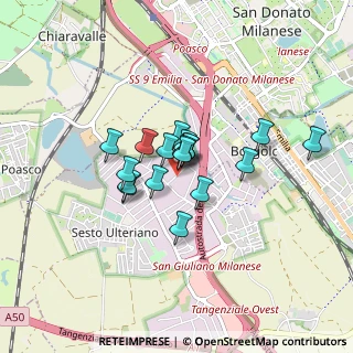 Mappa Via Monferrato, 20098 Area Industriale MI, Italia (0.53556)