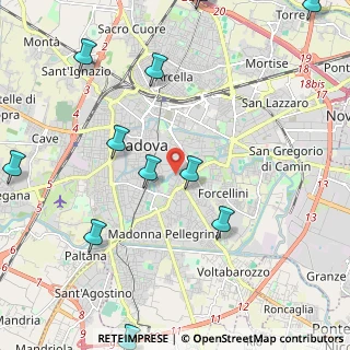 Mappa Via Isabella Ravignana, 35121 Padova PD, Italia (2.94667)