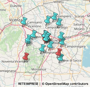 Mappa Via Padova, 35030 Padova PD, Italia (9.82053)