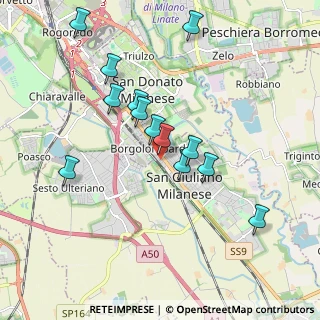 Mappa Via Antonio Labriola, 20098 San Giuliano Milanese MI, Italia (1.77923)