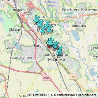 Mappa Via Antonio Labriola, 20098 San Giuliano Milanese MI, Italia (1.07692)