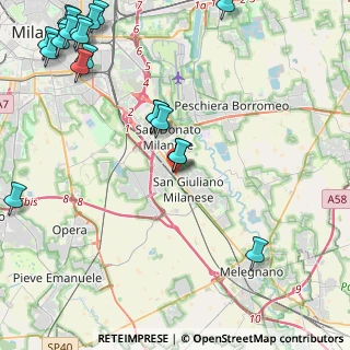 Mappa Via Antonio Labriola, 20098 San Giuliano Milanese MI, Italia (6.207)