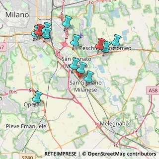 Mappa Via Antonio Labriola, 20098 San Giuliano Milanese MI, Italia (4.04538)