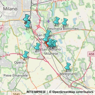 Mappa Via Antonio Labriola, 20098 San Giuliano Milanese MI, Italia (3.42286)