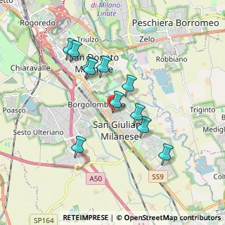 Mappa Via G.Carducci, 20098 San Giuliano Milanese MI, Italia (1.63273)
