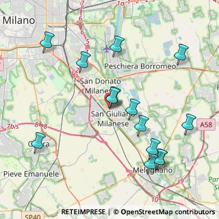 Mappa Via G.Carducci, 20098 San Giuliano Milanese MI, Italia (4.43429)