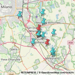 Mappa Via Porta Carlo, 20098 San Giuliano Milanese MI, Italia (2.99167)