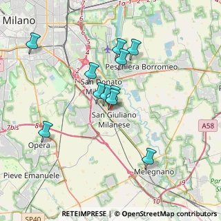 Mappa Via Porta Carlo, 20098 San Giuliano Milanese MI, Italia (3.18)