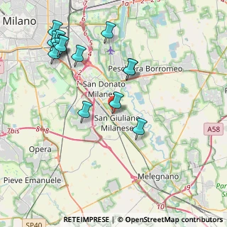 Mappa Via Porta Carlo, 20098 San Giuliano Milanese MI, Italia (4.702)