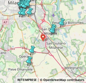 Mappa Piazza Misurina, 20098 Area Industriale MI, Italia (5.958)