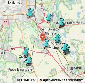 Mappa Piazza Misurina, 20098 Area Industriale MI, Italia (4.1665)