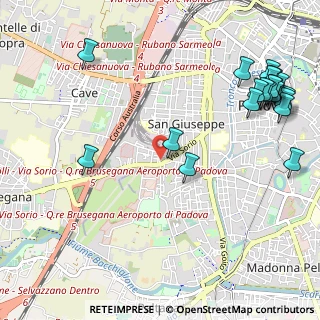 Mappa Via Tito Speri, 35141 Padova PD, Italia (1.427)