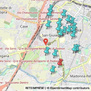 Mappa Via Tito Speri, 35141 Padova PD, Italia (1.1705)