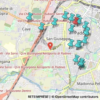 Mappa Via Tito Speri, 35141 Padova PD, Italia (1.348)