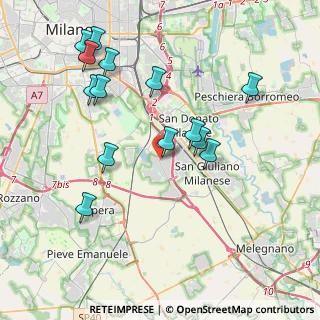 Mappa Via Pusiano, 20098 San Giuliano Milanese MI, Italia (4.13286)