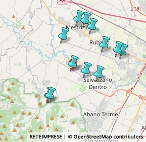 Mappa Via Enrico Fermi, 35030 Saccolongo PD, Italia (3.6175)