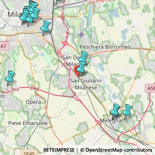 Mappa Via Giuseppe di Vittorio, 20098 San Donato Milanese MI, Italia (7.1885)