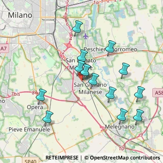 Mappa Via Giuseppe di Vittorio, 20098 San Donato Milanese MI, Italia (3.66929)
