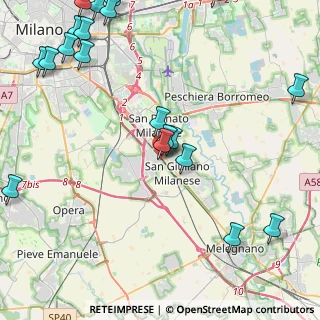 Mappa Via Giuseppe di Vittorio, 20098 San Donato Milanese MI, Italia (5.954)
