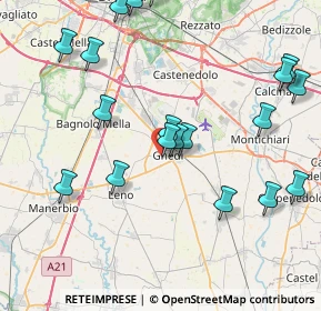 Mappa Via Risorgimento, 25016 Ghedi BS, Italia (9.514)