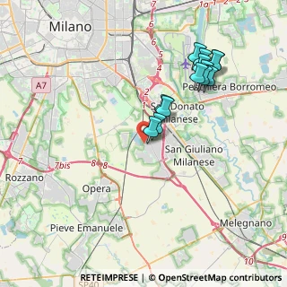 Mappa Via Bracciano, 20098 Civesio MI, Italia (3.72154)