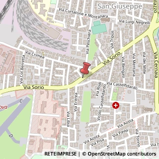 Mappa Via Sorio,  54, 35141 Padova, Padova (Veneto)