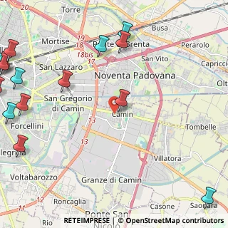 Mappa Camin, 35127 Padova PD, Italia (3.50667)