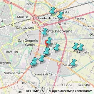 Mappa Camin, 35127 Padova PD, Italia (1.84538)