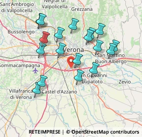 Mappa 37135 Verona VR, Italia (7.16278)