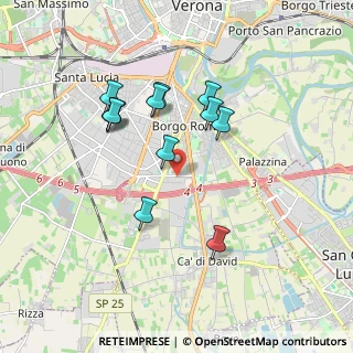 Mappa 37135 Verona VR, Italia (1.64583)