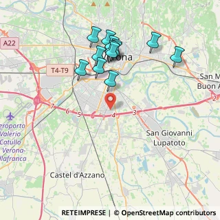 Mappa 37135 Verona VR, Italia (3.89385)