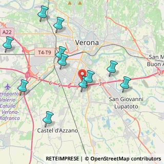 Mappa 37135 Verona VR, Italia (4.51545)