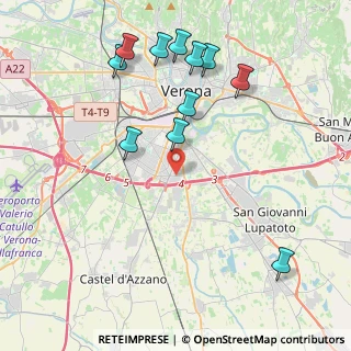 Mappa 37135 Verona VR, Italia (4.56455)