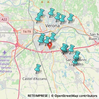 Mappa 37135 Verona VR, Italia (3.77056)