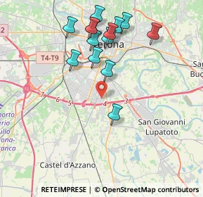 Mappa 37135 Verona VR, Italia (3.95929)