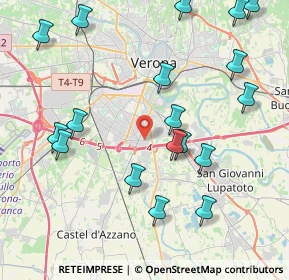 Mappa 37135 Verona VR, Italia (4.79611)