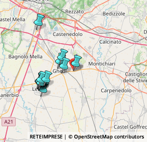 Mappa Via Enrico Fermi, 25016 Ghedi BS, Italia (6.81643)