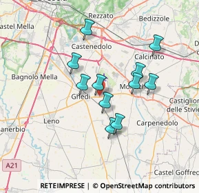 Mappa Via Enrico Fermi, 25016 Ghedi BS, Italia (5.72273)