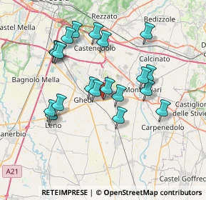 Mappa Via Enrico Fermi, 25016 Ghedi BS, Italia (6.8315)