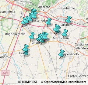 Mappa Via Enrico Fermi, 25016 Ghedi BS, Italia (6.1335)