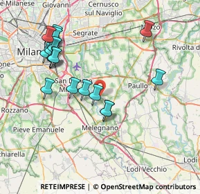 Mappa Via Risorgimento, 20060 Mediglia MI, Italia (8.20263)